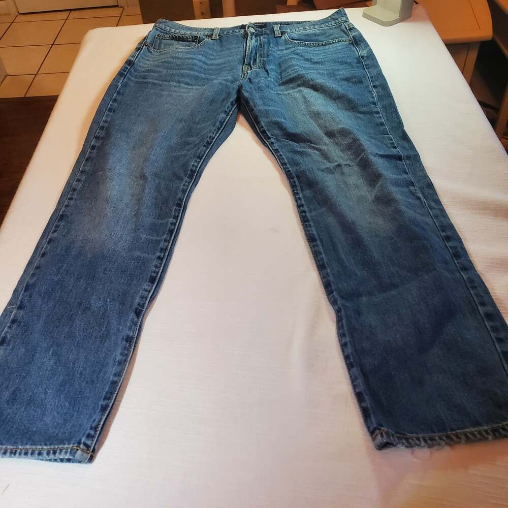 Lucky Brand Men's Denim Jeans Size 34x30 Straight Leg Blue Pre-Owned